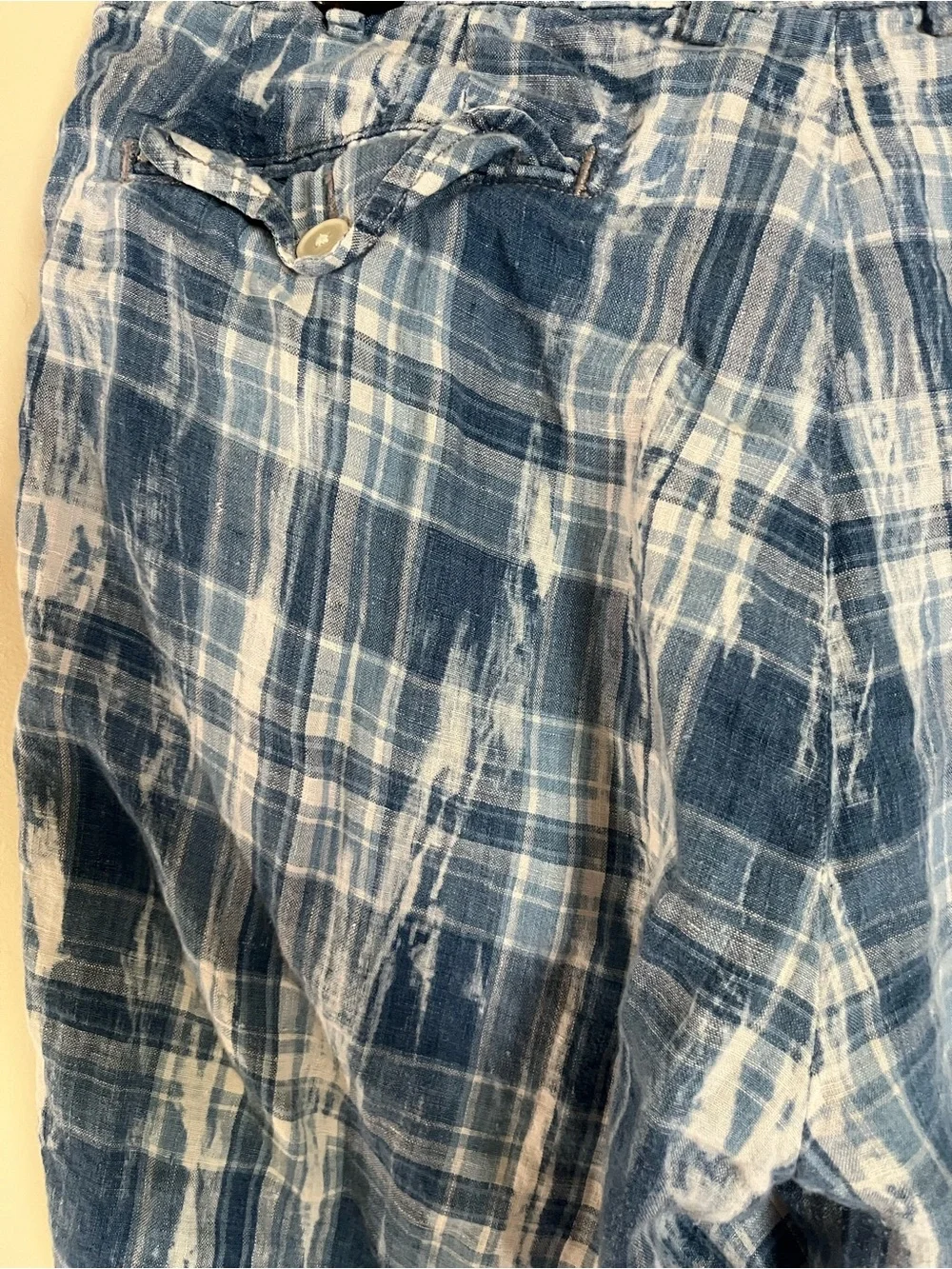 Vintage Polo Ralph Lauren India Madras Blue & Plaid Shorts